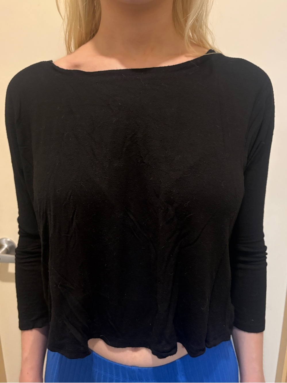 Forever 21 Black Scoop Neck Top